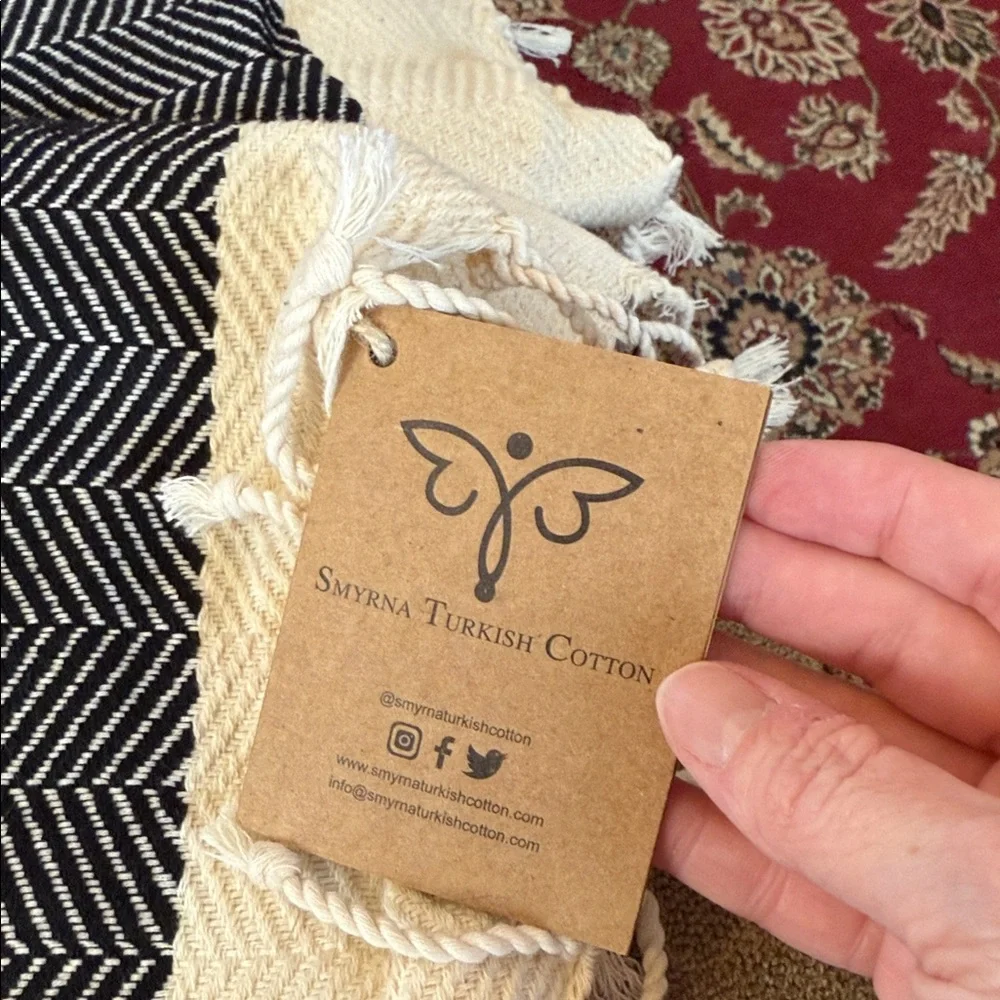 Smyrna Turkish Cotton Turkish Towel 39”x16” (TD)